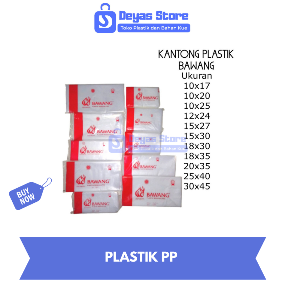 Plastik PP Bawang / Plastik Kaca / Plastik Bening
