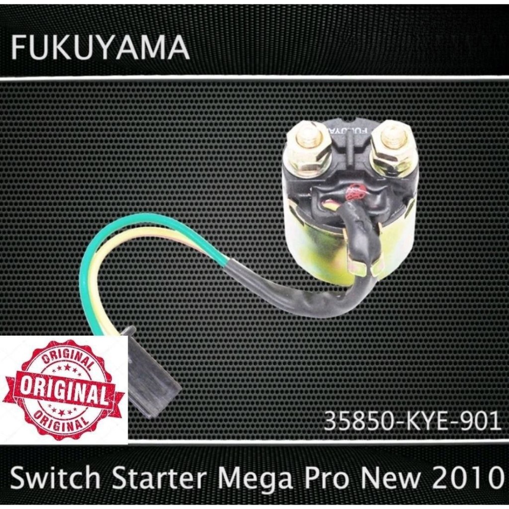Switch Relay Bendik Starter Mega Pro New, Verza Honda Asli Fukuyama