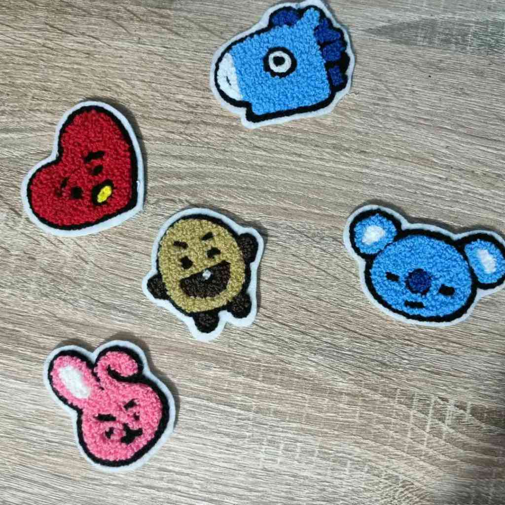 Patch Karakter BTS Bordir Towel/Chanille