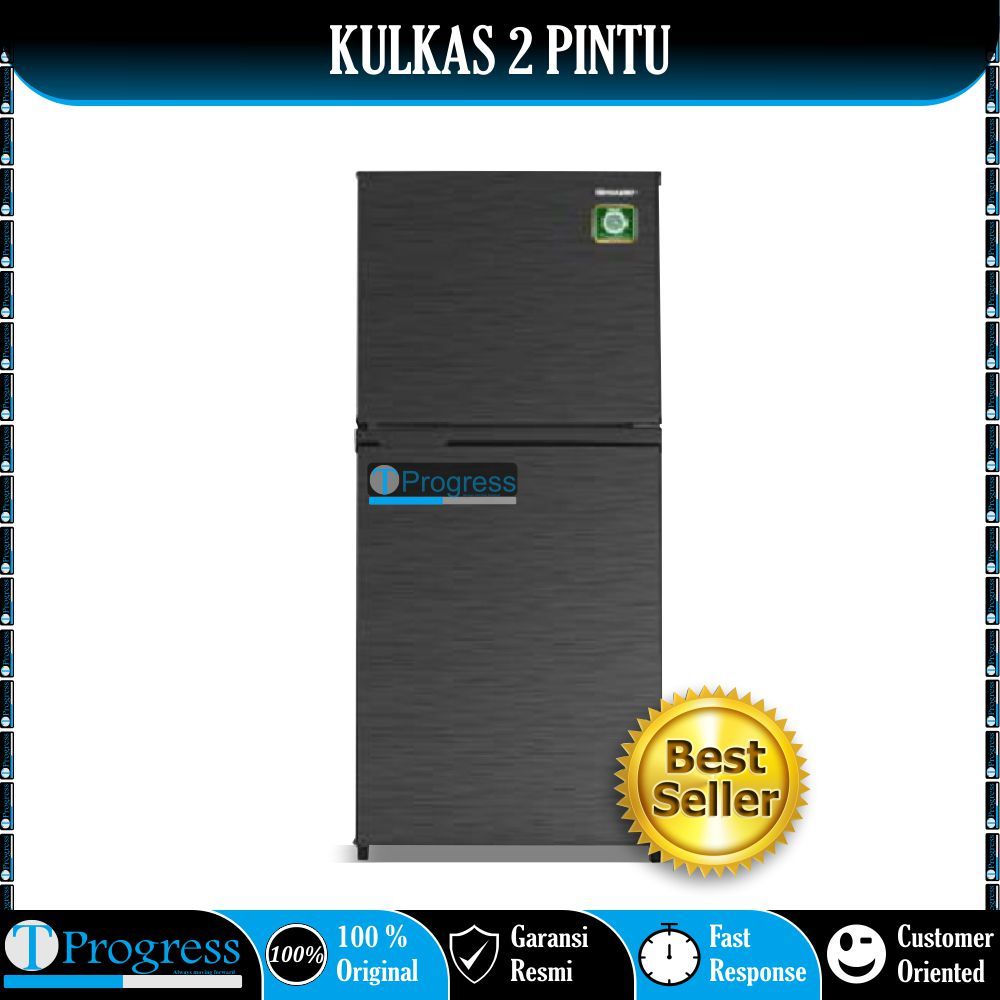 KULKAS 2 PINTU SHARP SJ-316MN-HS / SJ316MN-HS TANPA BUNGA ES