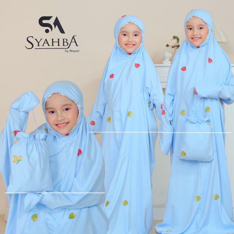 Mukena Terusan STRAWBERRY Stroberi Anak SD Remaja | Syahba