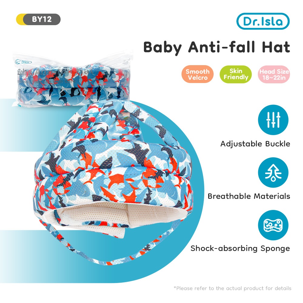 Dr.isla Pelindung Kepala Bayi Topi Pelindung Kepala Bayi Baby Head Protector Helm Bayi Lembut anti t