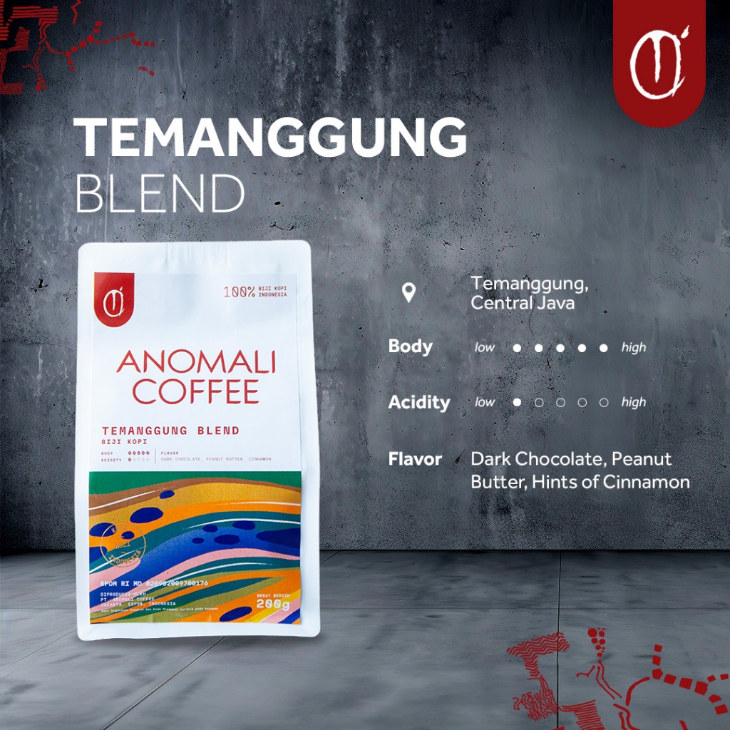 

Anomali Coffee Biji Kopi Temanggung Blend 200gr