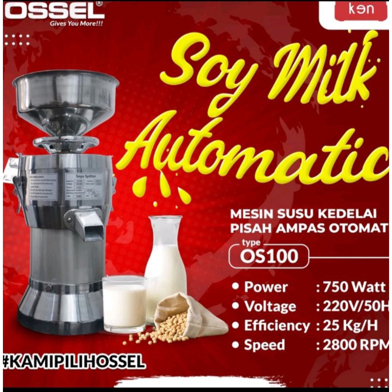 Mesin Kedelai pisah Ampas OSSEL OS100 Baru