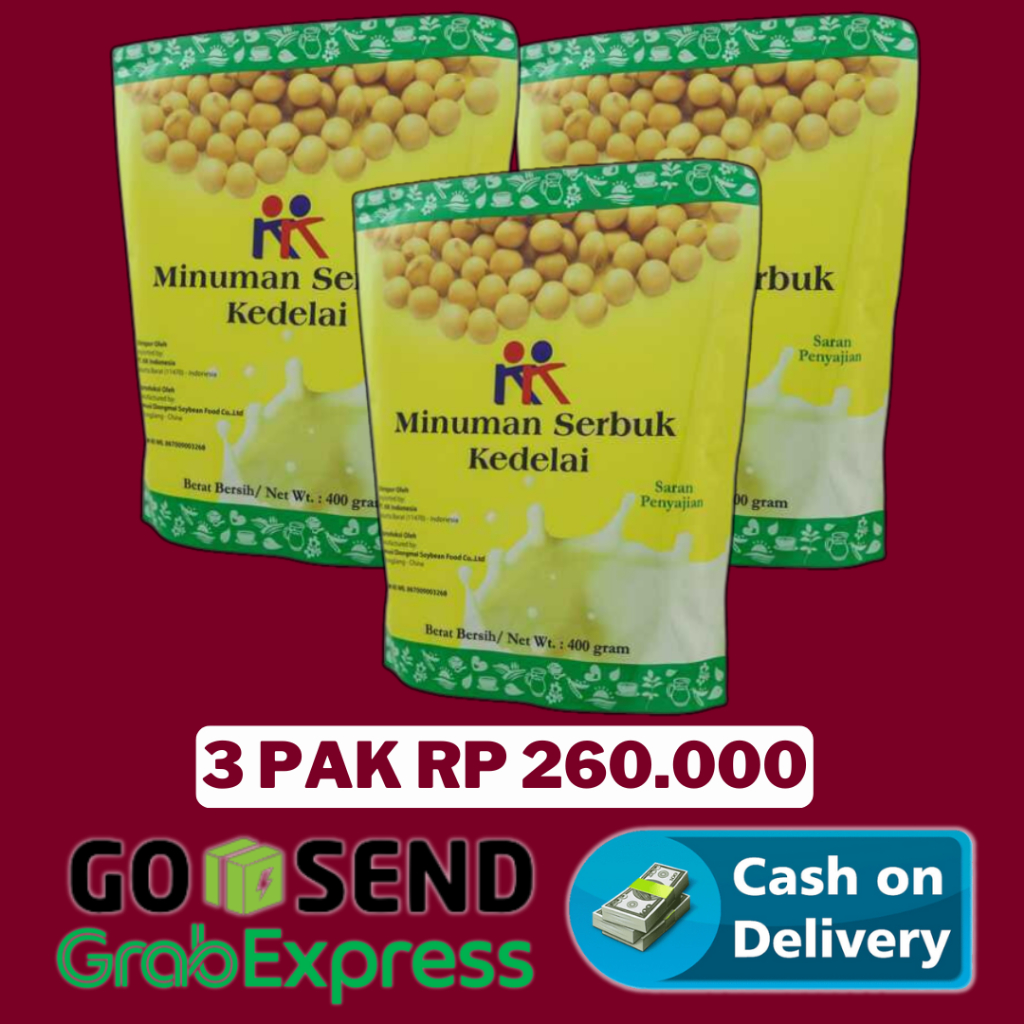 

KK Minuman Serbuk Kedelai (Soya Bean) 400g nutrisi untuk kesehatan Penambah Berat Badan KK Indonesia