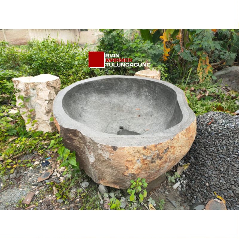 Bath up Bak Mandi Berendam Batu Alam Batu kali