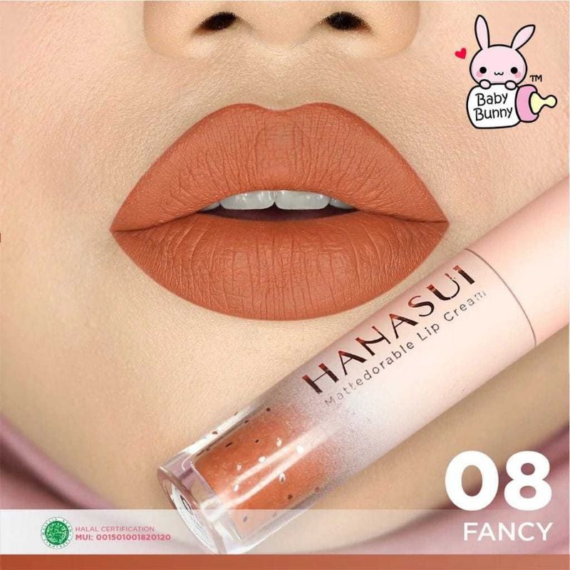 HANASUI Mattedorable lip cream lip matte lipstik termurah