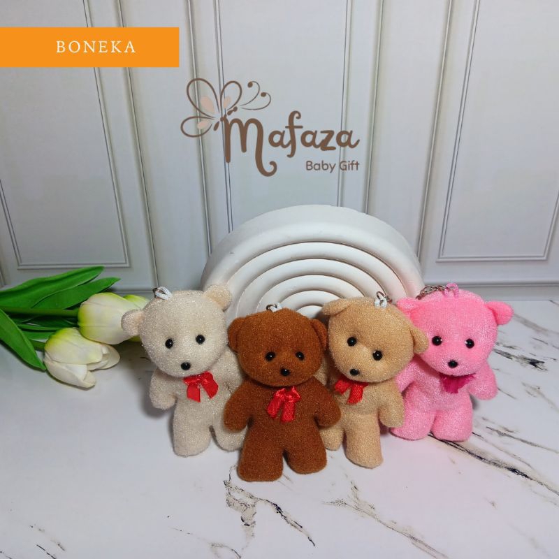 Gantungan kunci boneka lucu boneka beruang mini