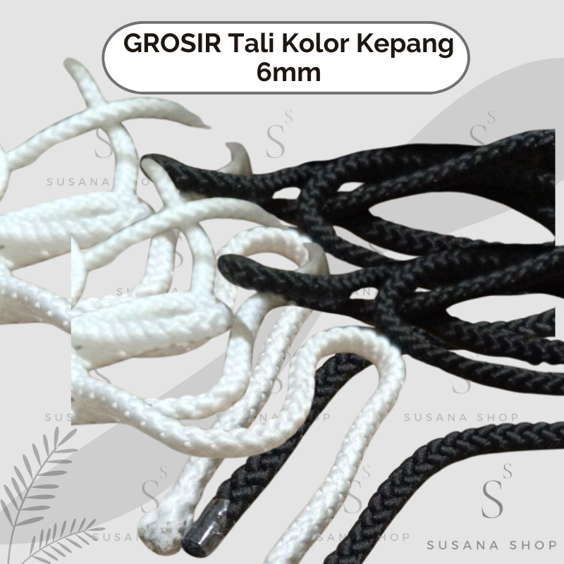 GROSIR Tali Celana 70 meter - Tali Kolor 5 mm - Tali Kepang per Bungkus diameter 5mm / Tali Celana H