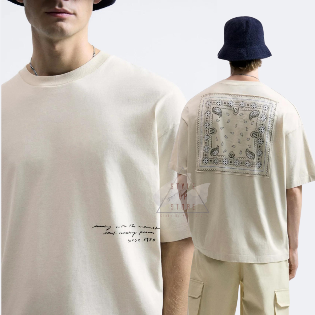 [ STYLEUPSTORE ] ZARA BANDANA TSHIRT OVERSIZE
