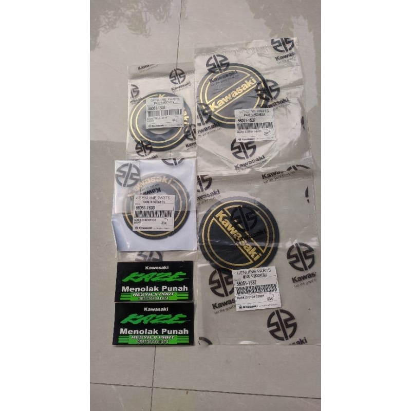 cover logo mesin Kawasaki Kaze r ori