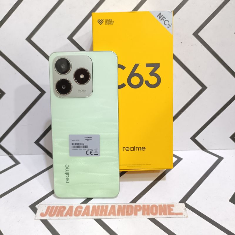 Realme C63 NFC 6/128GB Hp Second Bekas Fullset