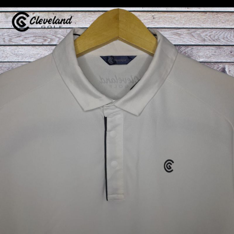 CLEVELAND GOLF Kaos Golf pria, kaos olahraga pria