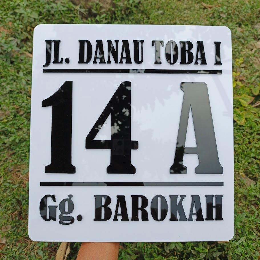 PAPAN NOMOR RUMAH AKRILIK 3D TIMBUL | NOMER RUMAH AKRILIK | NO RUMAH AKRILIK