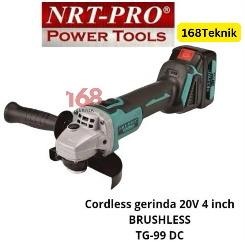 Mesin Gerinda Cordless 20V NRT-PRO TG 99 DC/Mesin Grinda Baterai Brushless 20V NRT PRO