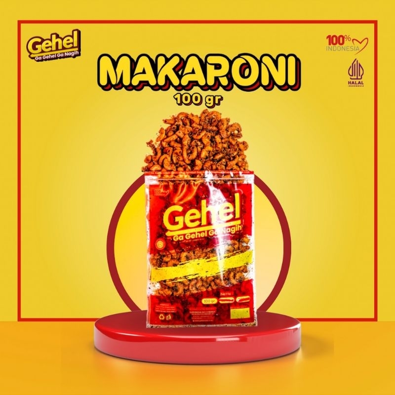 

[PEDAS GURIH] Makaroni Gehel Snack 100 gram