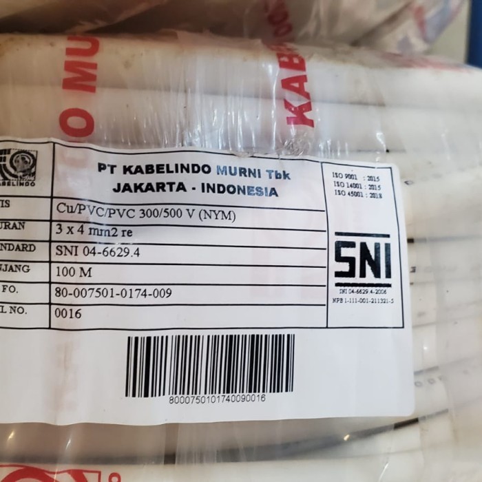 Kabel NYM 3x4mm KABELINDO