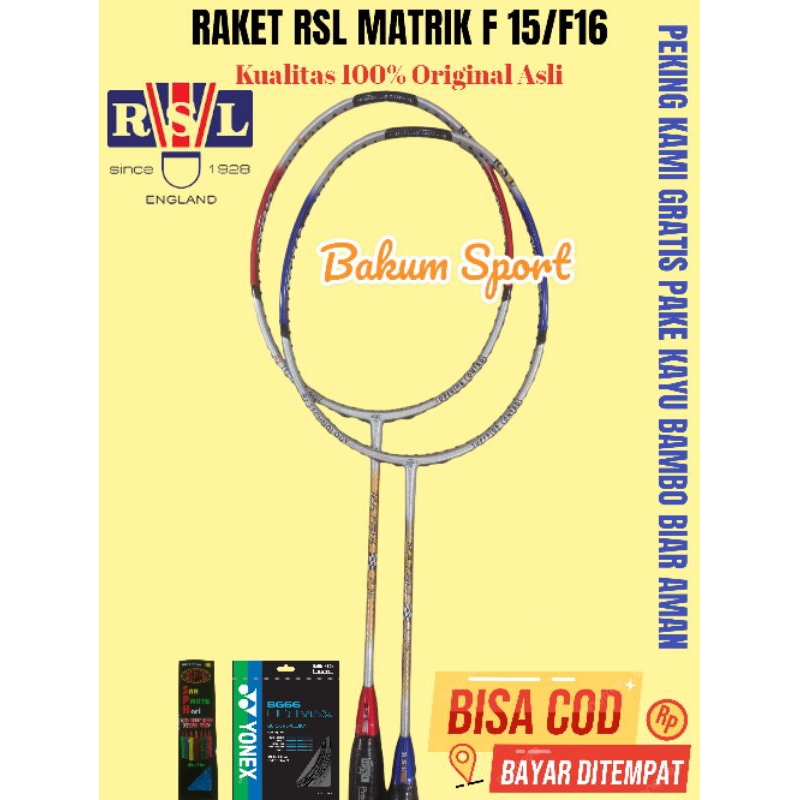 Raket Rsl matrix F15/F16 Kualitas 100% Original asli Bisa (COD)