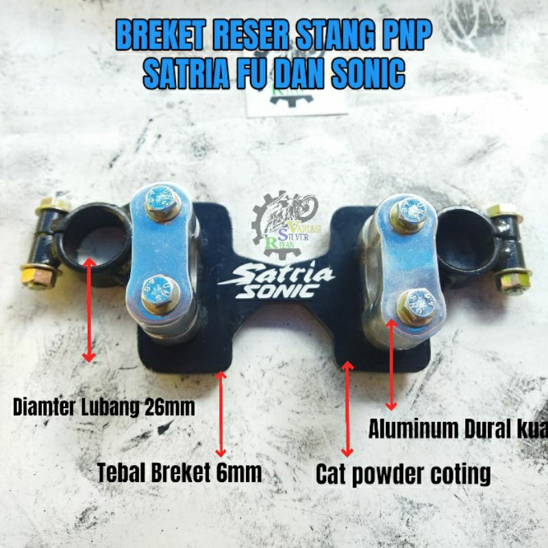 Breket Stang Stir Rzr Sonic 150r Satria Fu Ijenksi karbu Barong facelift