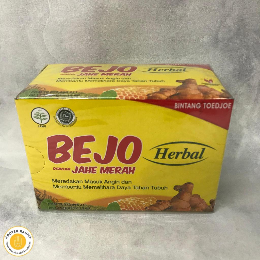 

BEJO DENGAN JAHE MERAH HERBAL 1 BOX ISI 12