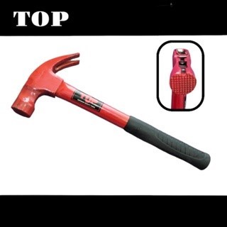 TOP palu kambing / palu cukit handle pipa besi mata gerigi + magnet