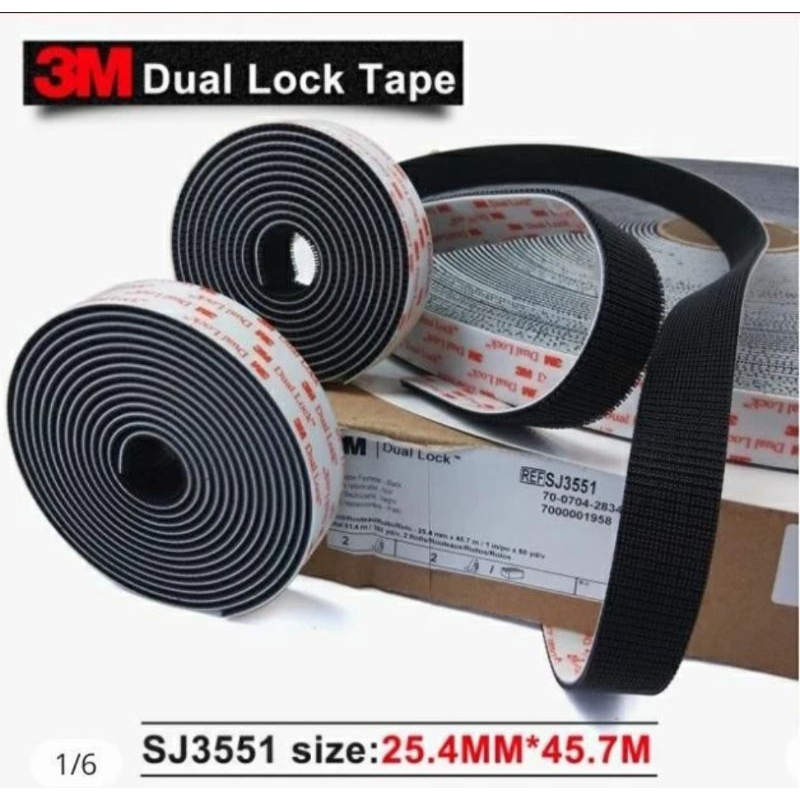 3M Dual Lock Velcro Tape SJ3551 Velcro 3M 25mm x 50yard