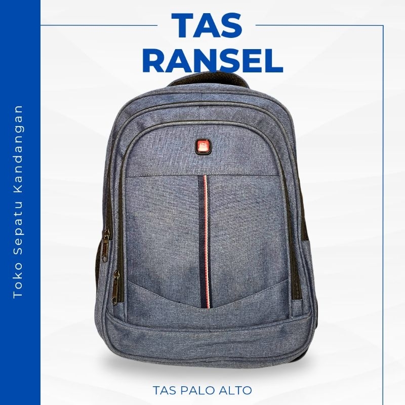 TAS PALO ALTO RANSEL TAS PUNGGUNG BACKPACK TAS LAPTOP MULTIFUNGSI TAS KERJA SEKOLAH ANAK-ANAK DEWASA