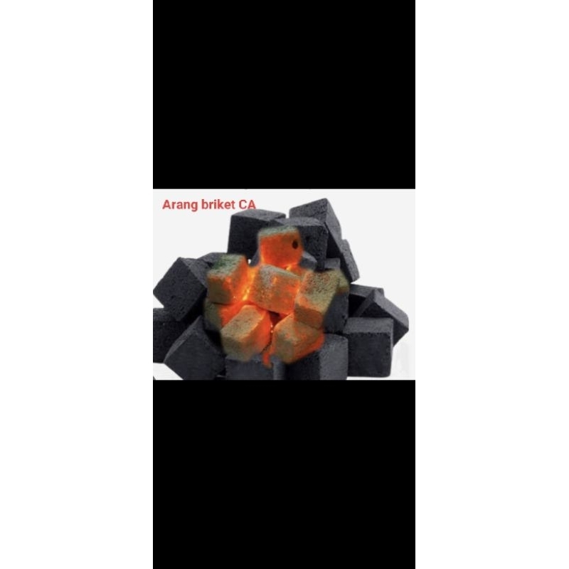 Arang briket batok kelapa / CA Arang Briket dadu Batok Kelapa 1kg