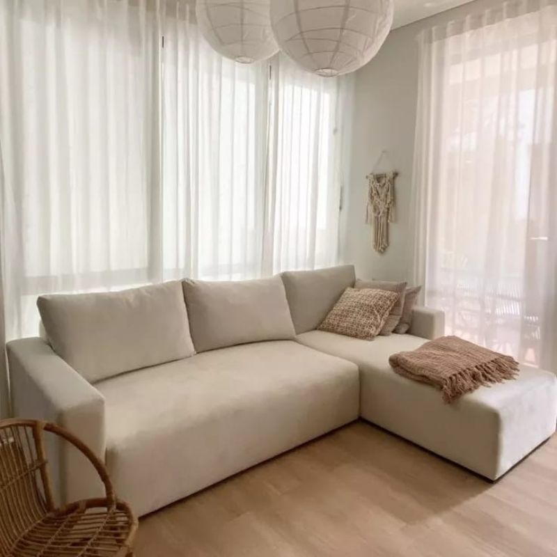 promo letter L sofa santai sofa keluarga sofa ruang tv