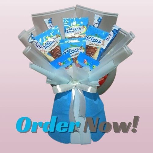 

Bucket snack premium edisi warna biru kado