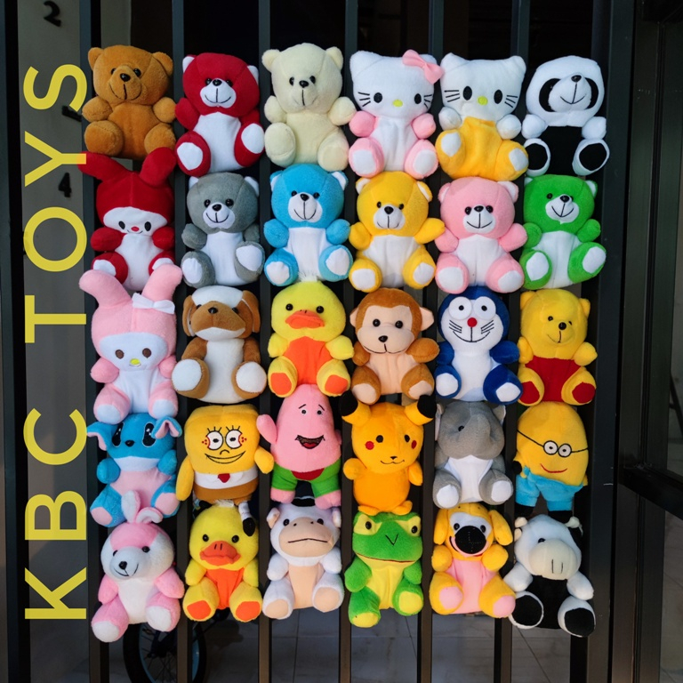 CUCI GUDANG BONEKA CAPIT MINI ALL KARAKTER 15CM TERMURAH/BONEKA CAPIT/BONEKA BUKET/BONEKA TEDDY DAN