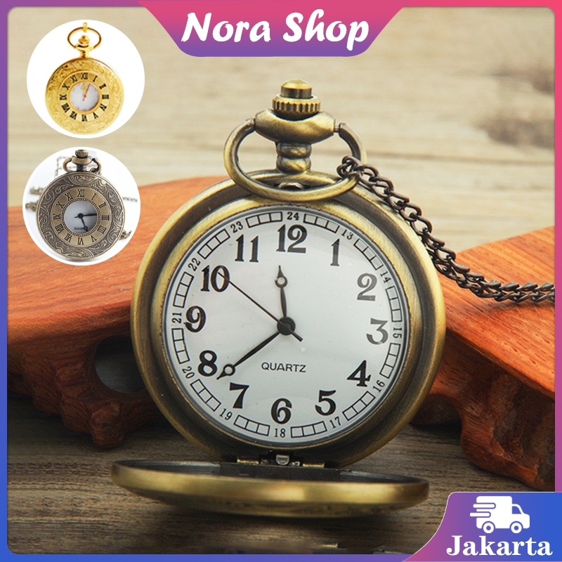 Jam Saku Antik Mini Vintage Pocket Watch Jam Tangan Saku Bergaya Vintage Unik Souvenir