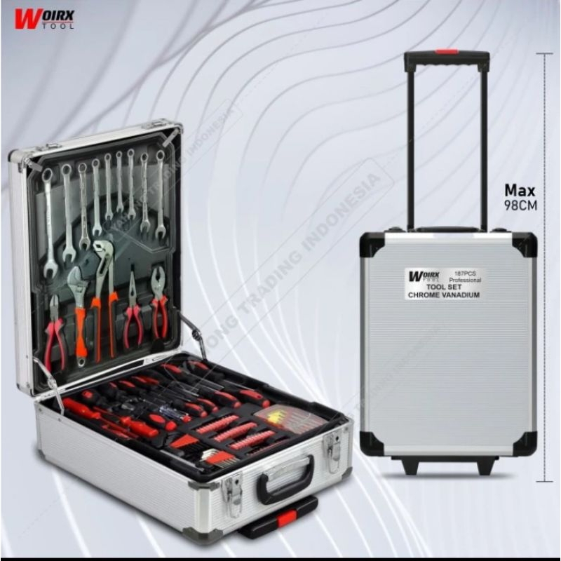 Tool kit set/Kunci set shock socket 187 pcs