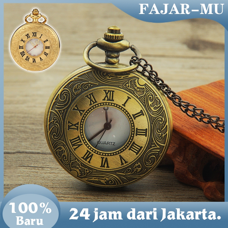 Jam Saku Antik Jam Tangan Unik Saku Vintage Souvenir Pocket Watch Jam Saku Gantungan