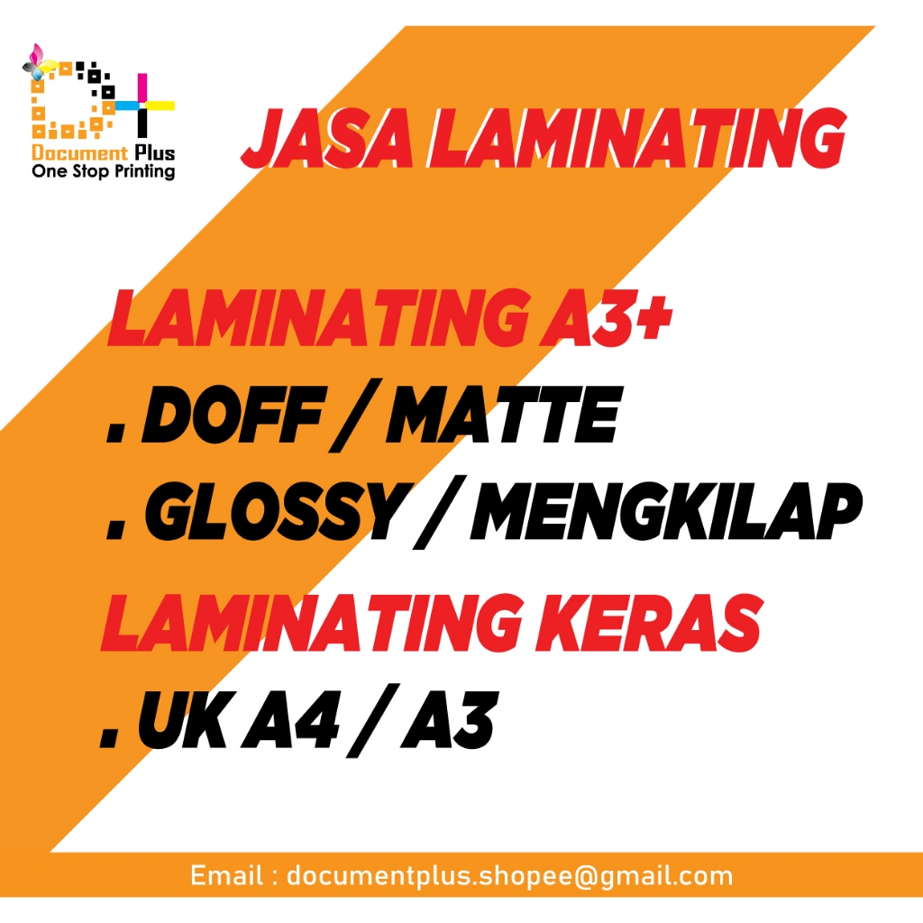 

Jasa Finishing Laminating / cutting