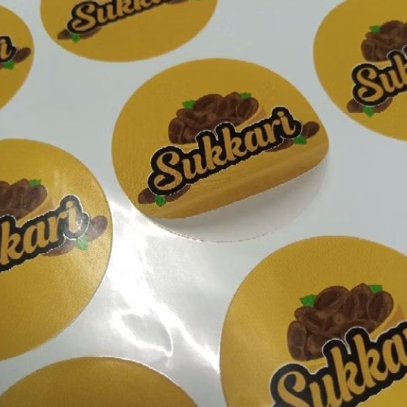 

Cetak Print Sticker Stiker Label Vinyl A3+ Full Colour Cutting Kiss Cut Tahan Air