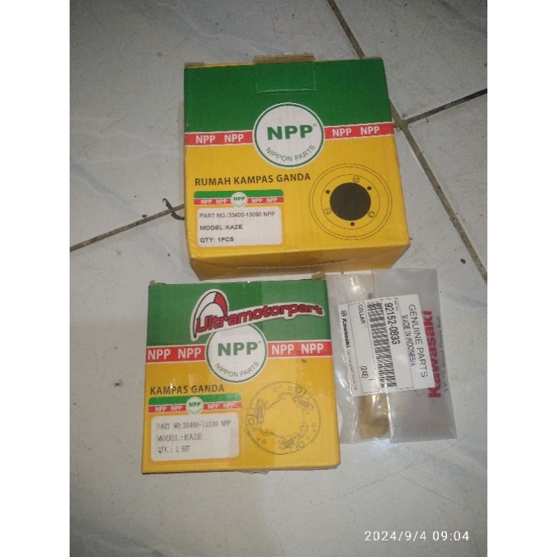 paket mangkok kampas ganda npp dan collar oneway original kawasaki kaze blitz zone edge zx130 zx 130