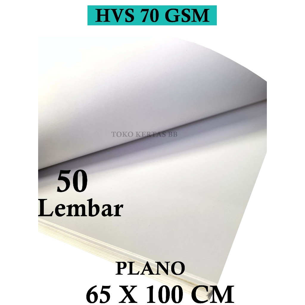 

KERTAS HVS 70 GSM UKURAN 65 X 100 CM , 50 LEMBAR