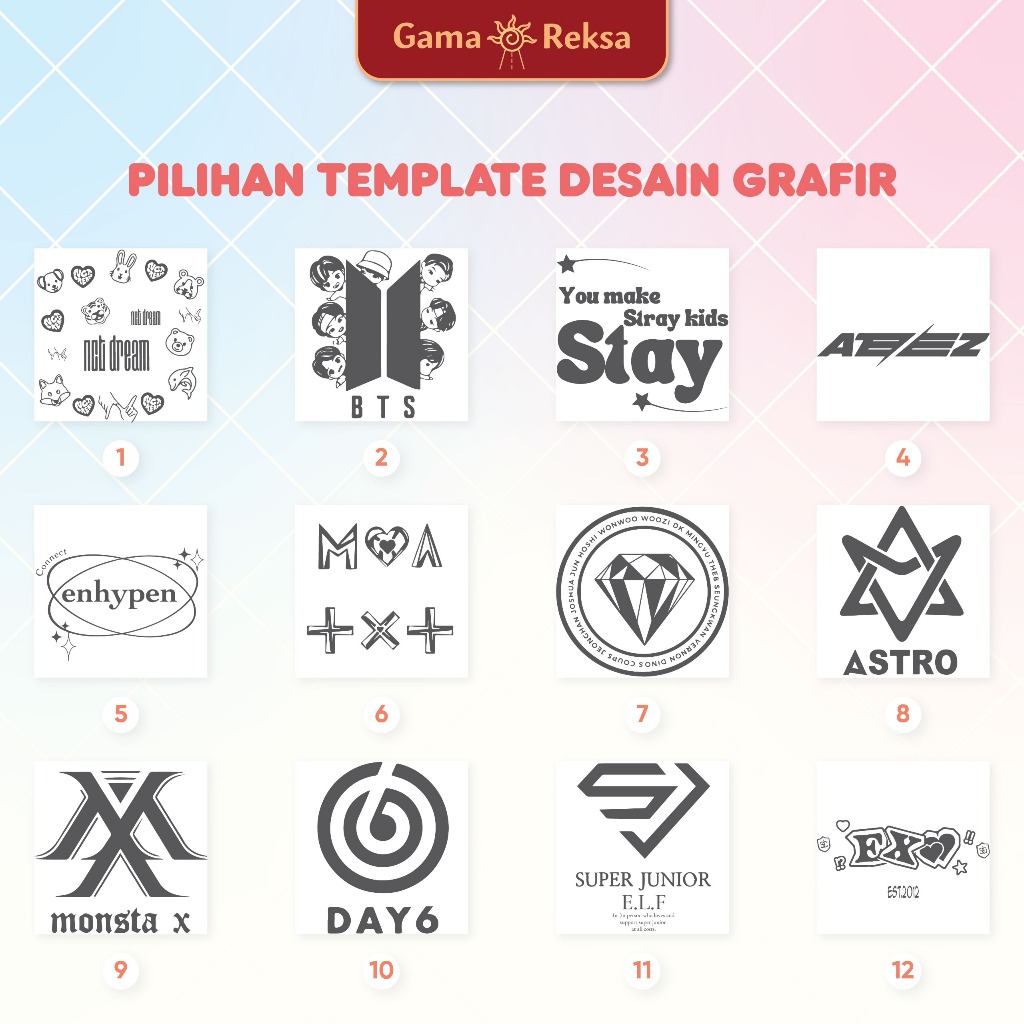 

Pilihan Desain Tema Kpop Laser Grafir