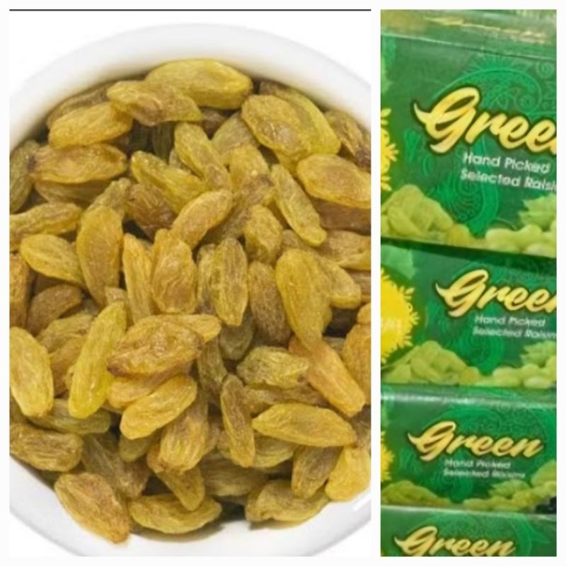

Kismis Hijau Manis Green Raisin 1kg