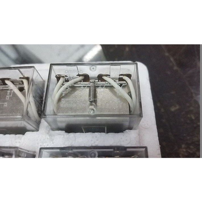 Relay relai 14 pin LY4 asli Omron 24VAC 24 Volt AC