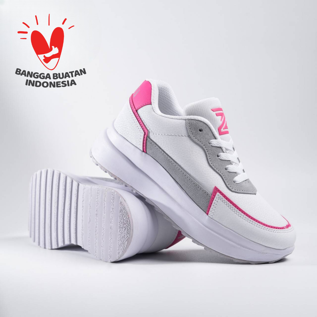 ZF Sepatu Sneakers Putih Wanita Sepatu Kets Perempuan Women Shoes Casual Import Sneaker Cewek