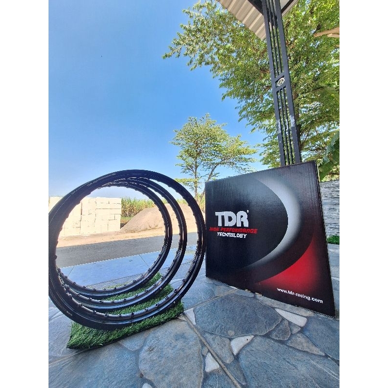 (BISA COD)Velg TDR hitam gilap/glossy Ring 17 TERMURAHHHH