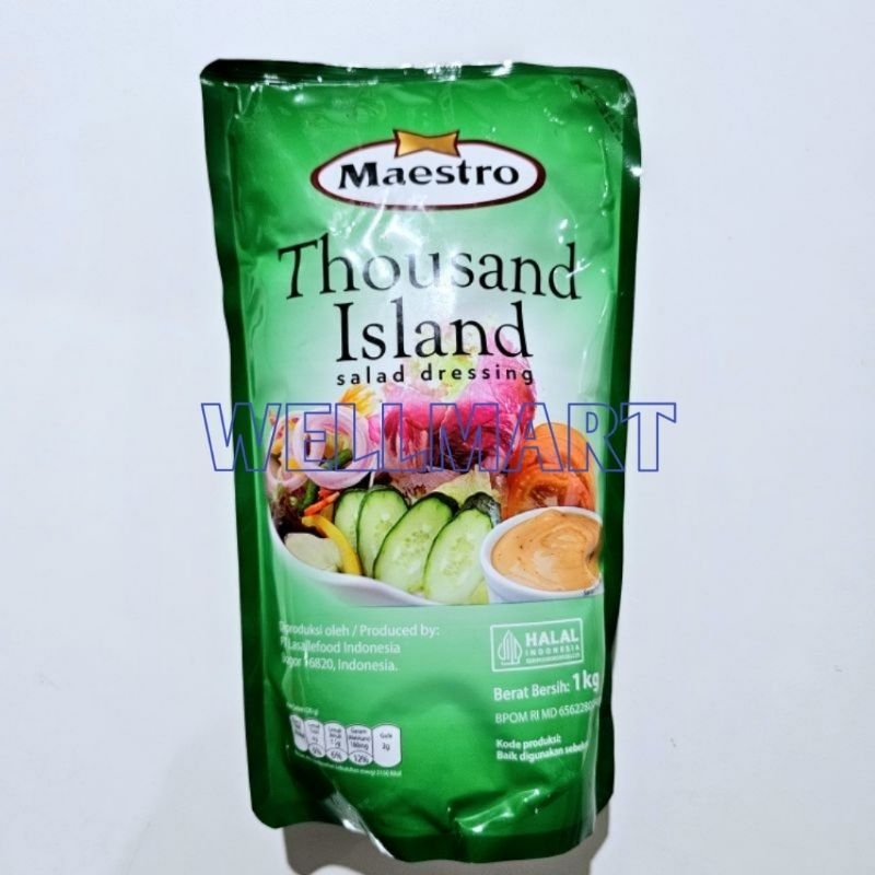 

Maestro Thousand Island 1 Kg Salad Dressing Pouch Halal