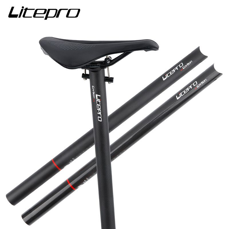 Seatpost Litepro Carbon sepeda lipat 33.9 original