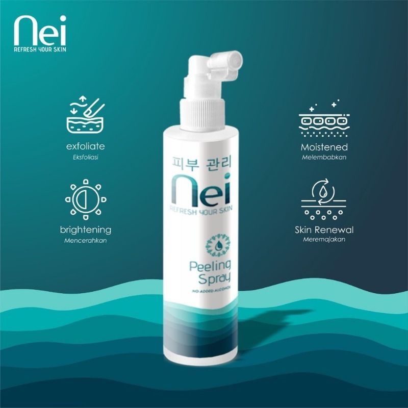 Perontok daki Instan - Nei Peeling Spray Penghilang Daki Dan Kulit Mati.