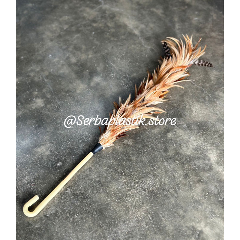 kemoceng bulu ayam / kemoceng ayam / kemoceng bulu mobil bersih bersih serbaguna sekolah kantin cafe