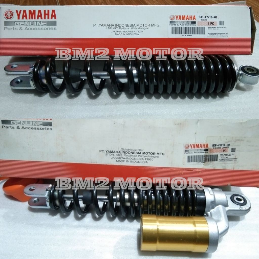 SHOCK BREAKER BELAKANG LEXI 125 NON TABUNG & TABUNG ORI YAMAHA B3F-F2210-00/B3F-F2210-10