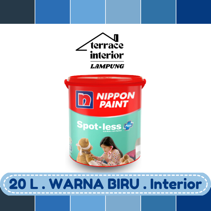 Cat Tembok Spotless Plus Nippon Paint Interior Warna Biru 20 Liter
