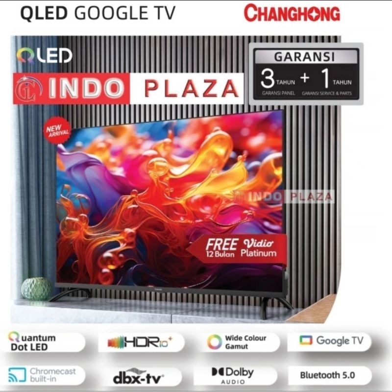 TV CHANGHONG QLED 2K GOOGLE TV 32 L32QCN1 / 40 L40QCN1 / 43 L43QCN1 (Medan)